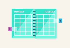 O dia de trabalho: organizado e sob controle