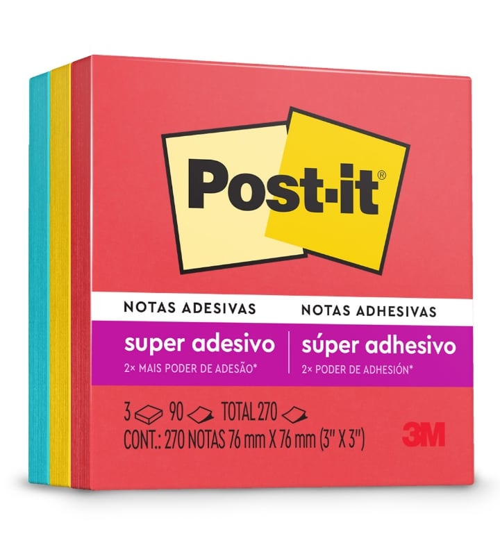 Notas Super Adesivo Diversao Colorida