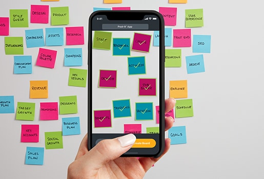 Economize tempo com o aplicativo Post-it.
