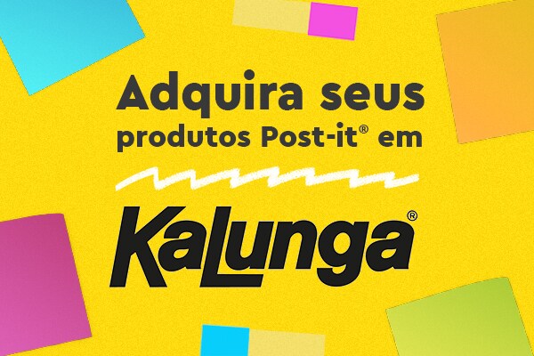 Produtos Post-it Kalunga.
